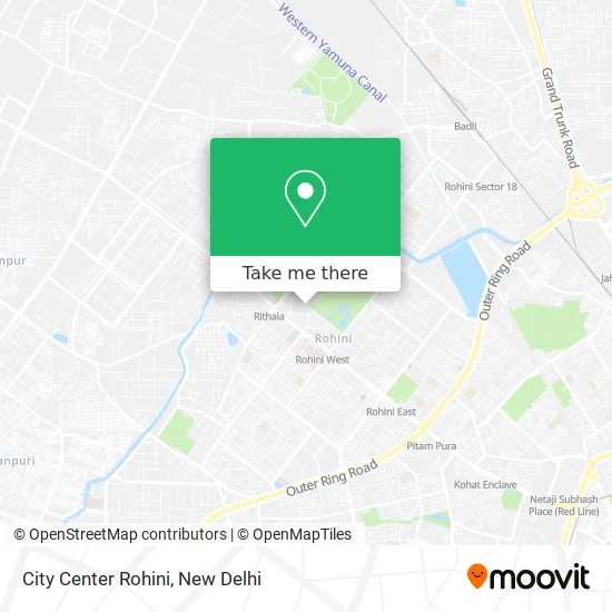 City Center Rohini map