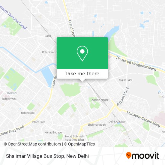 Shalimar Village Bus Stop map