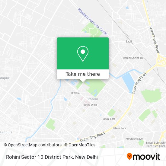 Rohini Sector 10 District Park map