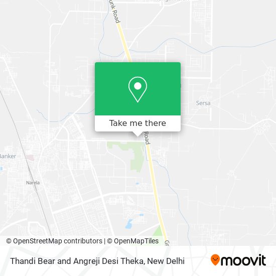 Thandi Bear and Angreji Desi Theka map