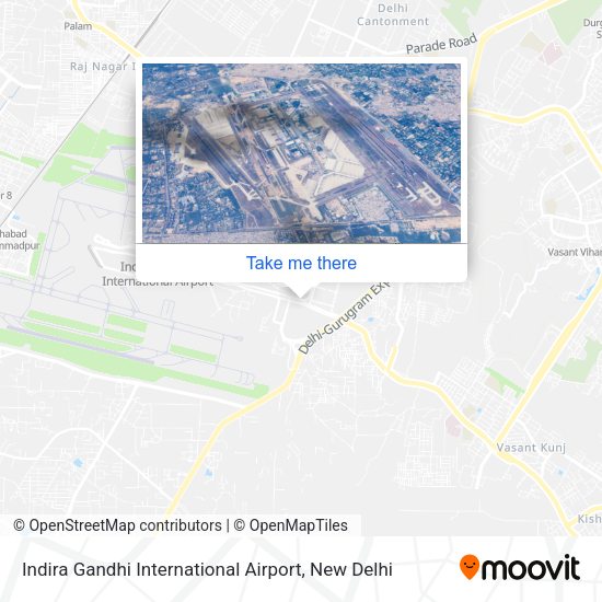 Indira Gandhi International Airport map
