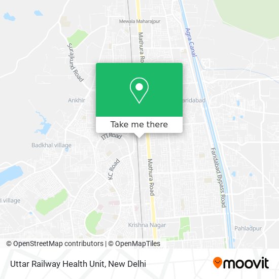 Uttar Railway Health Unit map