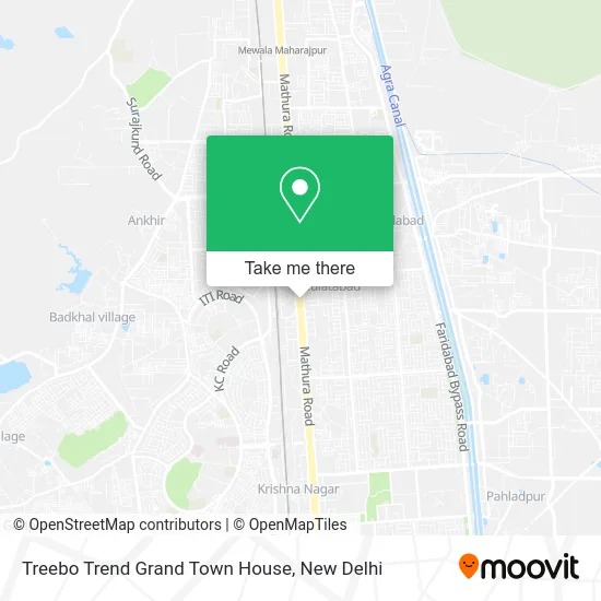 Treebo Trend Grand Town House map