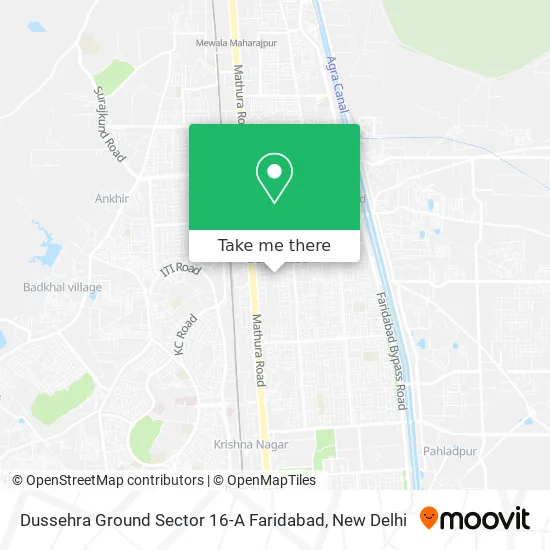 Dussehra Ground Sector 16-A Faridabad map