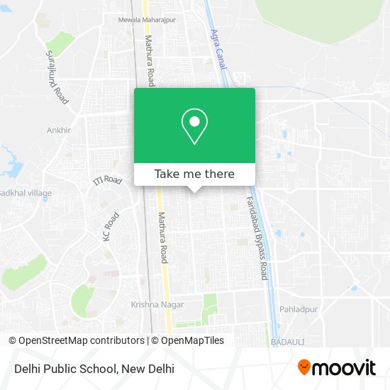 Delhi Public School map