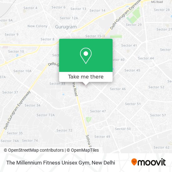 The Millennium Fitness Unisex Gym map