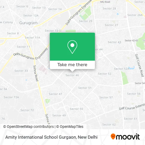 Amity International School Gurgaon map