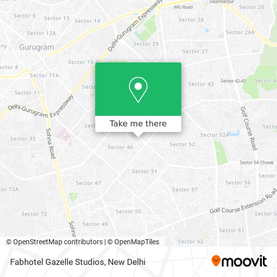 Fabhotel Gazelle Studios map