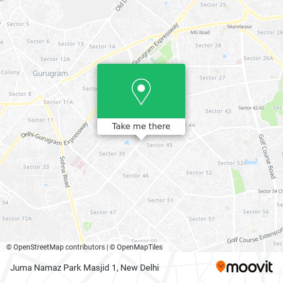 Juma Namaz Park Masjid 1 map