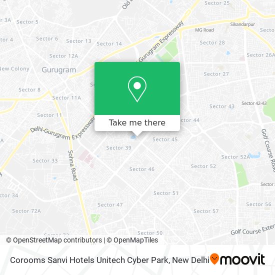 Corooms Sanvi Hotels Unitech Cyber Park map