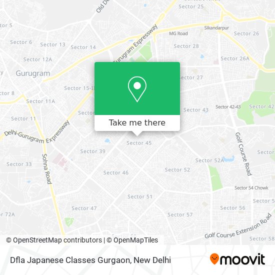 Dfla Japanese Classes Gurgaon map