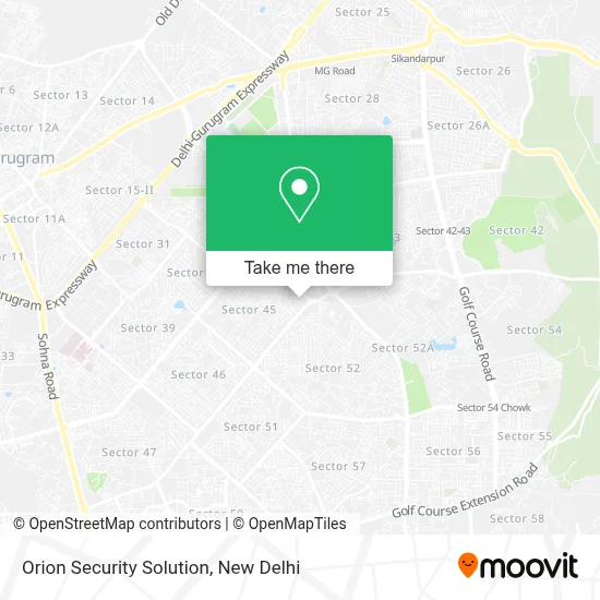 Orion Security Solution map