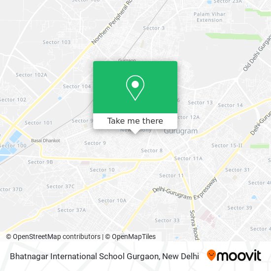 Bhatnagar International School Gurgaon map