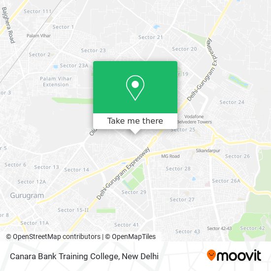 Canara Bank Training College map