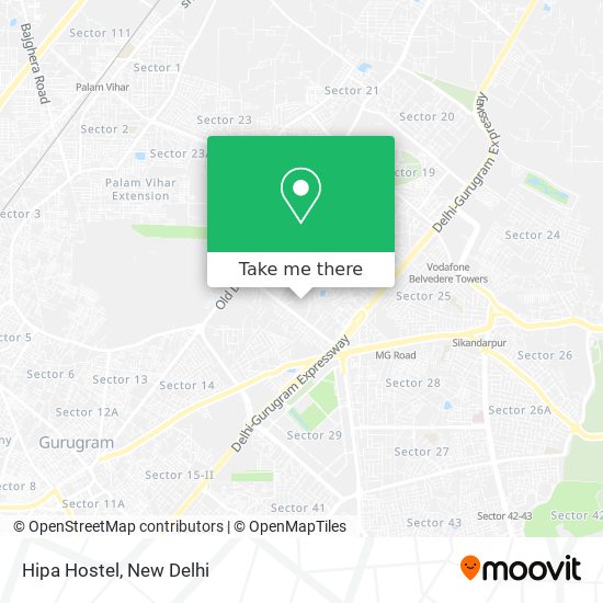 Hipa Hostel map