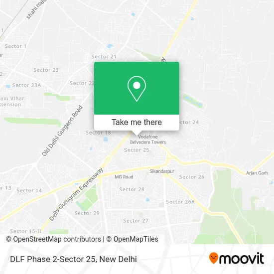 DLF Phase 2-Sector 25 map