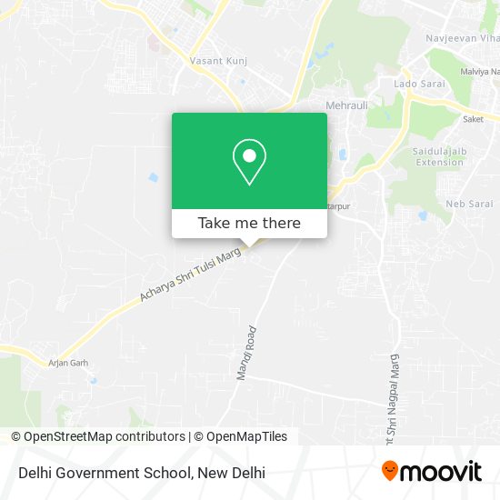 Delhi Government School map