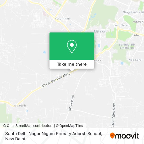 South Delhi Nagar Nigam Primary Adarsh School map