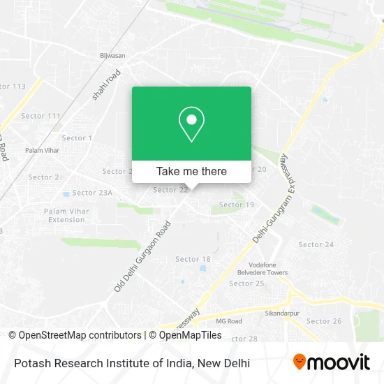 POTASH RESEARCH INSTITUTE OF INDIA map