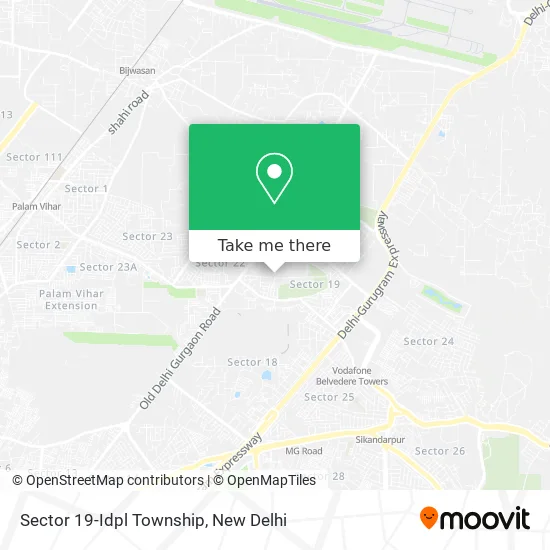 Sector 19-Idpl Township map