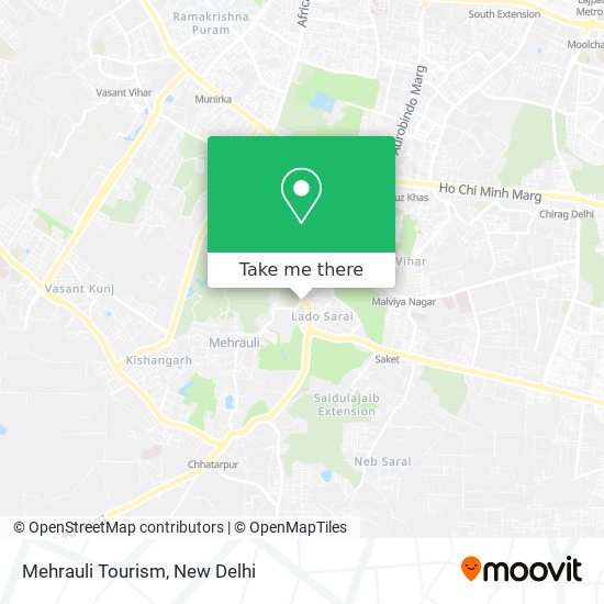 Mehrauli Tourism map