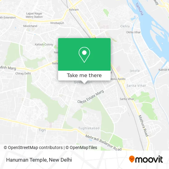 Hanuman Temple map