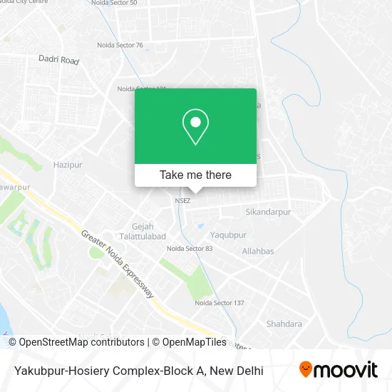 Yakubpur-Hosiery Complex-Block A map