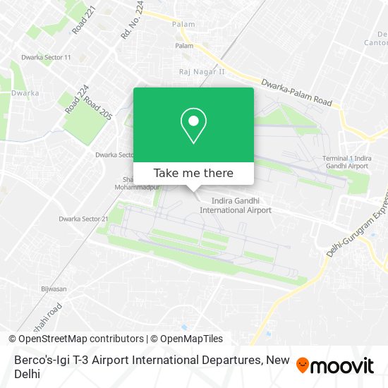 Berco's-Igi T-3 Airport International Departures map