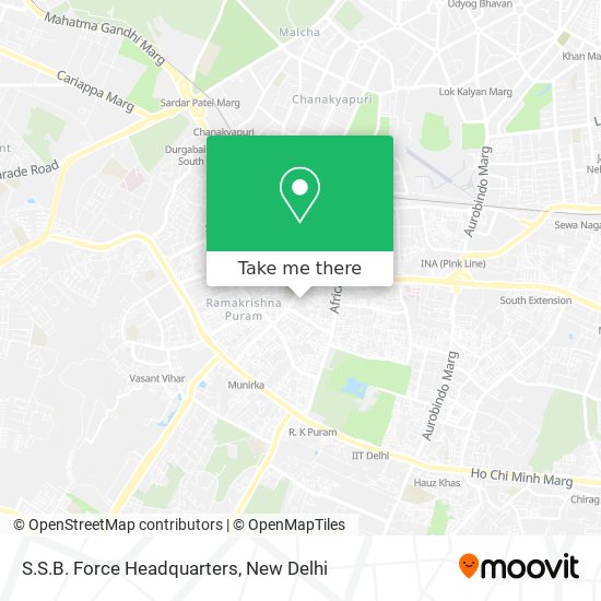 S.S.B. Force Headquarters map