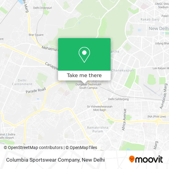 Columbia Sportswear Company map