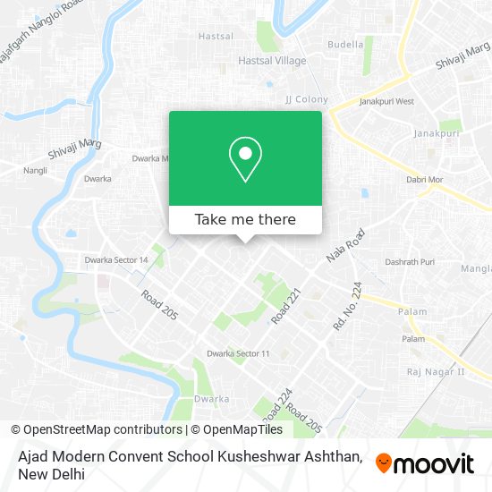 Ajad Modern Convent School Kusheshwar Ashthan map