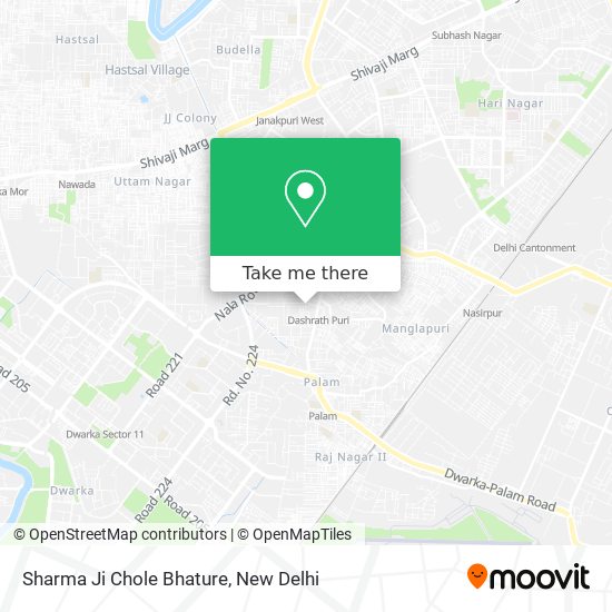 Sharma Ji Chole Bhature map