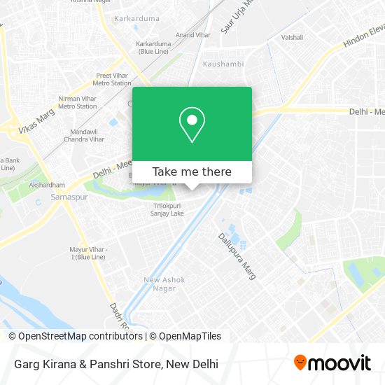 Garg Kirana & Panshri Store map