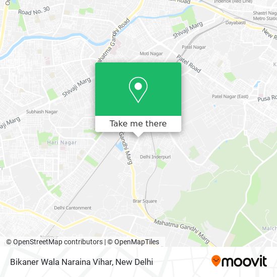 Bikaner Wala Naraina Vihar map
