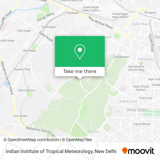 Indian Institute of Tropical Meteorology map