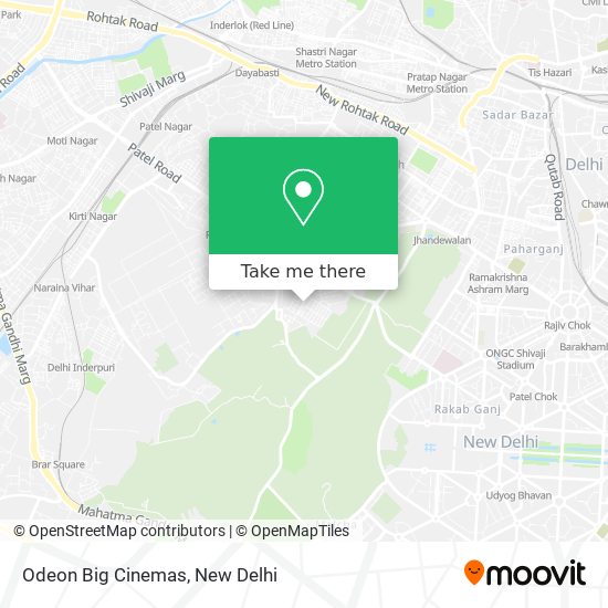 Odeon Big Cinemas map