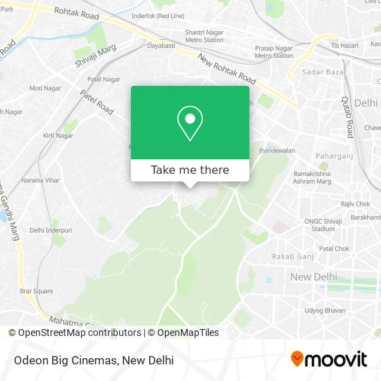 Odeon Big Cinemas map