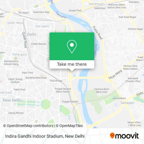 Indira Gandhi Indoor Stadium map