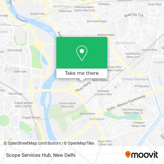 Scope Services Hub map