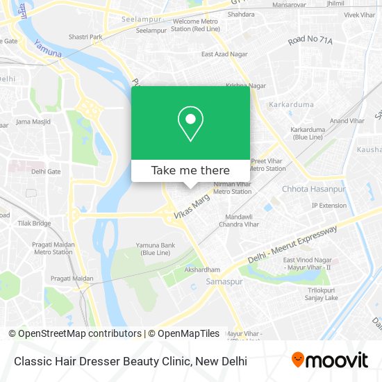 Classic Hair Dresser Beauty Clinic map