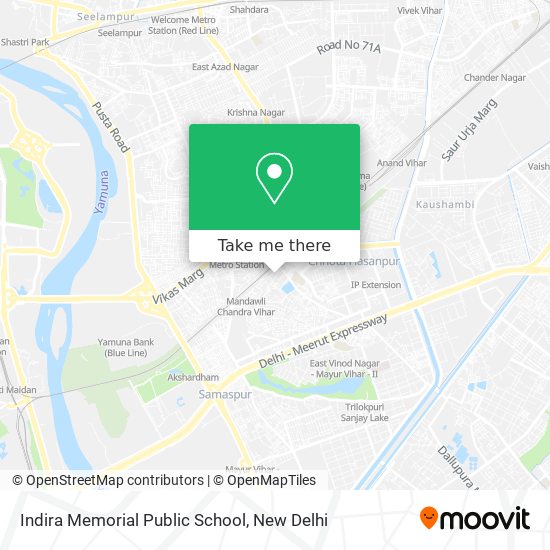 Indira Memorial Public School map