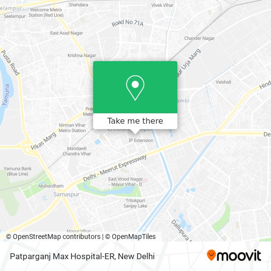 Patparganj Max Hospital-ER map