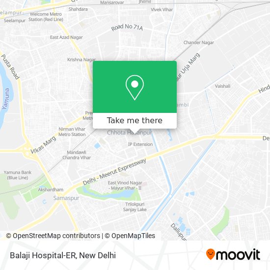 Balaji Hospital-ER map