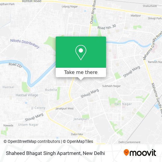 Shaheed Bhagat Singh Apartment map