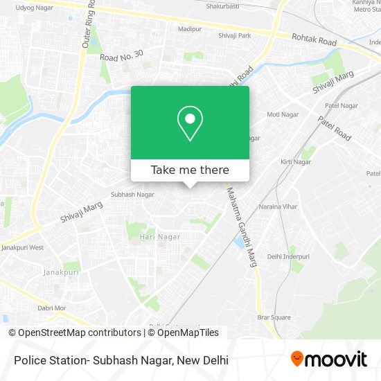 Police Station- Subhash Nagar map