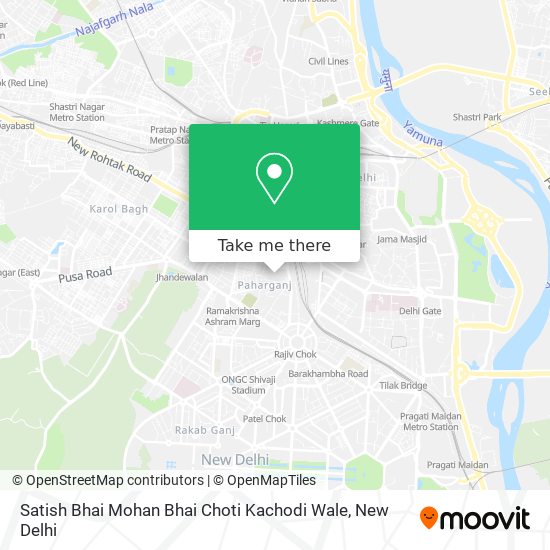 Satish Bhai Mohan Bhai Choti Kachodi Wale map