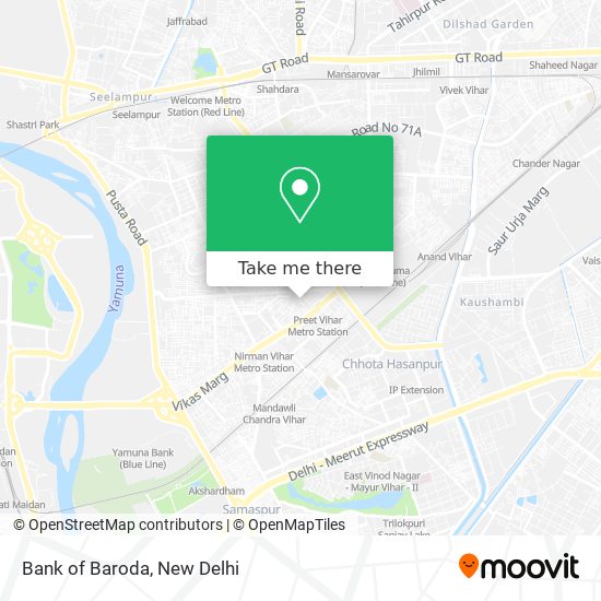 Bank of Baroda map