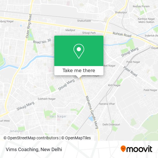 Vims Coaching map