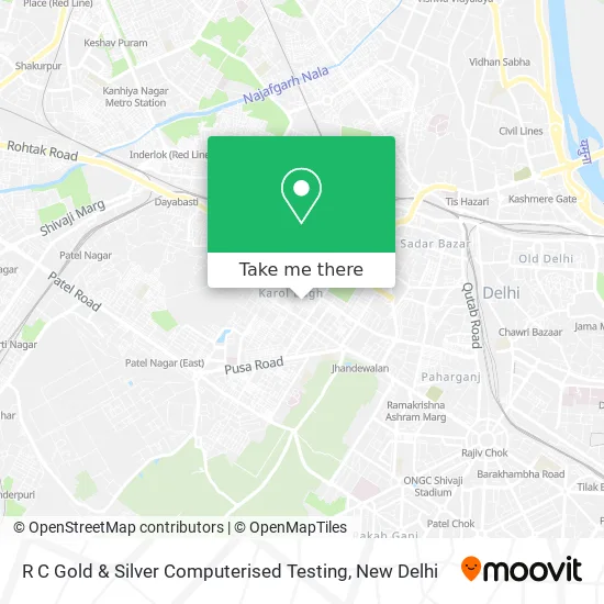 R C Gold & Silver Computerised Testing map