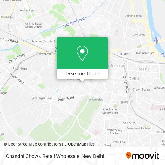 Chandni Chowk Retail Wholesale map